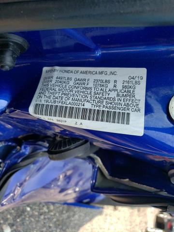2020 ACURA TLX TECHNO - 19UUB1F6XLA000214