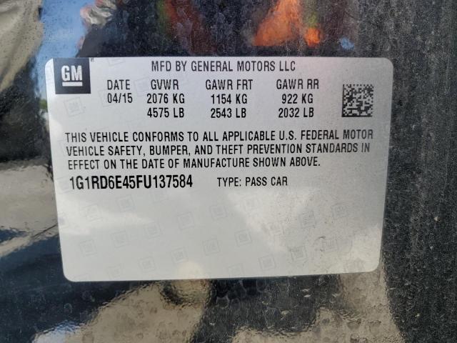 VIN 1G1RD6E45FU137584 2015 Chevrolet Volt no.12