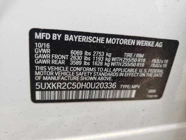 5UXKR2C50H0U20336 2017 BMW X5 - Image 14