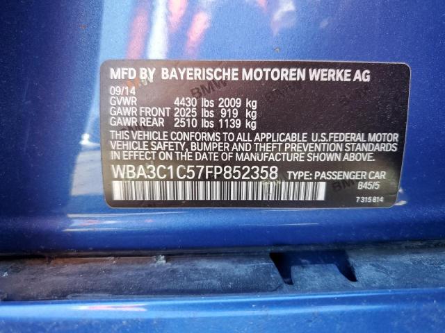 WBA3C1C57FP852358 BMW 328 I Sulev