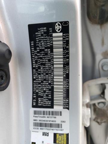 5YFEPMAE5MP185760 Toyota COROLLA LE