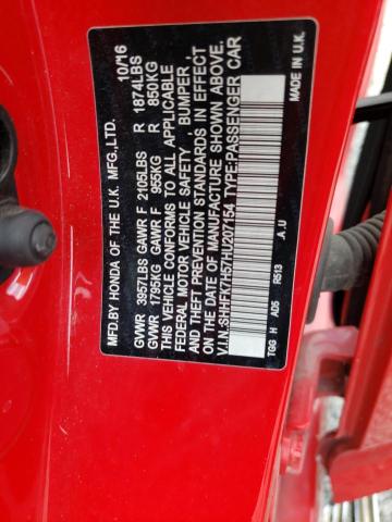 SHHFK7H57HU207154 Honda CIVIC EX