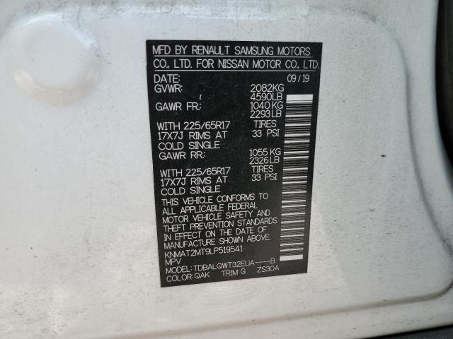 KNMAT2MT9LP519541 Nissan ROGUE S