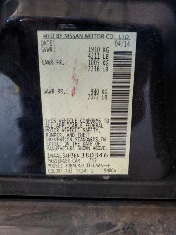 1N4AL3AP3EN380346 Nissan ALTIMA 2.5