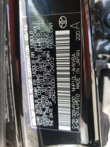 JTDKDTB30G1129012 Toyota PRIUS C