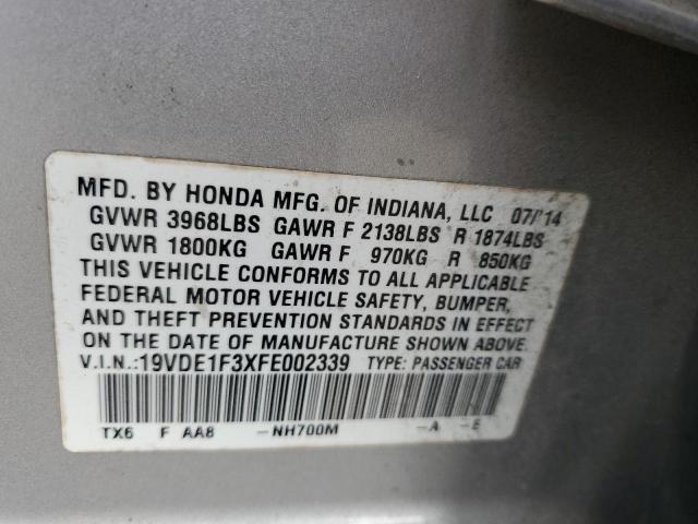 2015 ACURA ILX 20 - 19VDE1F3XFE002339