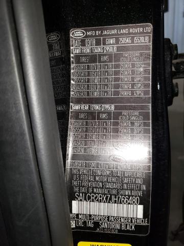 SALCR2RX7JH766480 Land Rover Discovery Sport Hse