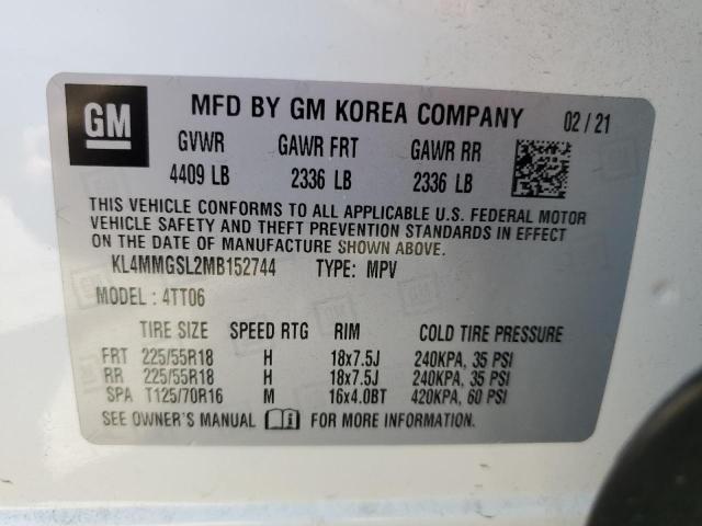 KL4MMGSL2MB152744 Buick Encore Gx Essence