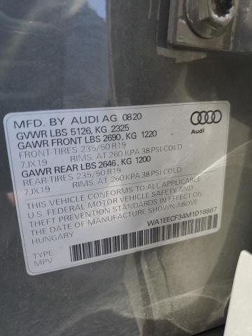 WA1EECF34M1016867 2021 Audi Q3 Premium Plus S Line 45