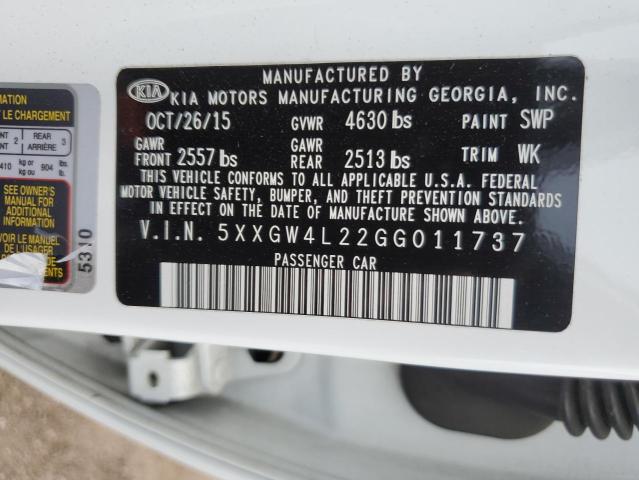 5XXGW4L22GG011737 KIA OPTIMA SX