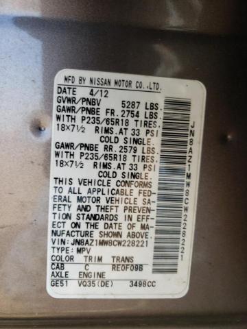 2015 NISSAN MURANO JN8AZ1MW8CW228221