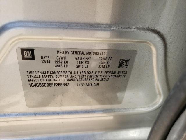 1G4GB5G38FF255647 Buick Lacrosse
