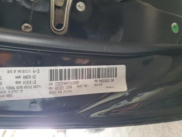 1C3CDFAAXFD435559 Dodge DART SE