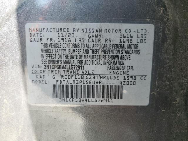 3N1CP5BV4LL572911 Nissan KICKS S