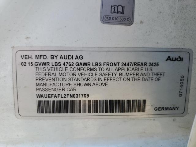 VIN WAUEFAFL2FN031769 2015 Audi A4, Premium Plus no.12