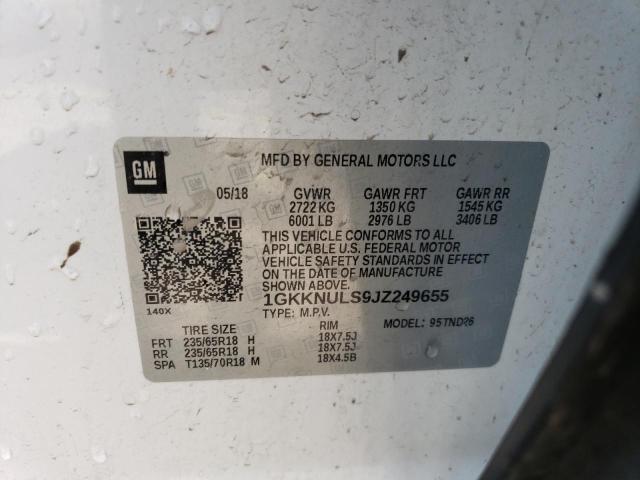 1GKKNULS9JZ249655 GMC Acadia Slt-1