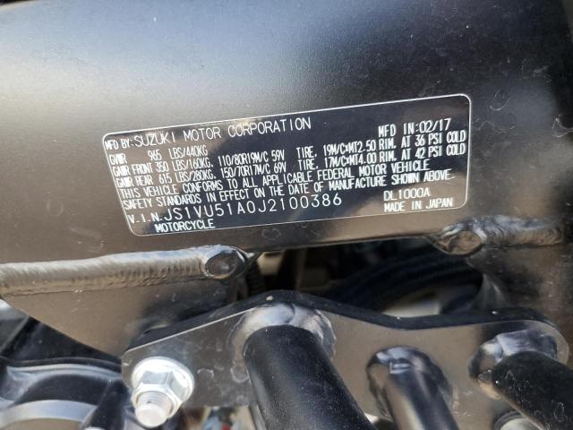 2018 SUZUKI DL1000 A JS1VU51A0J2100386