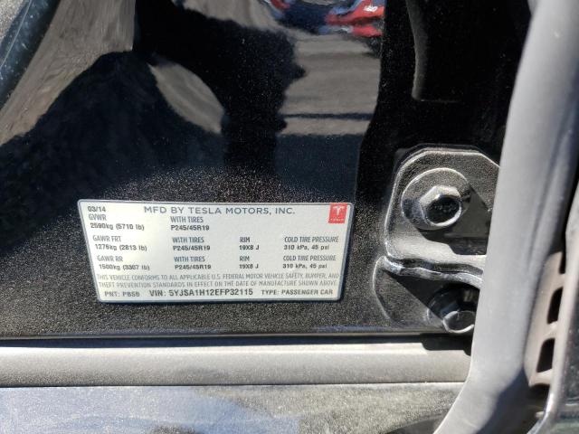5YJSA1H12EFP32115 Tesla MODEL S