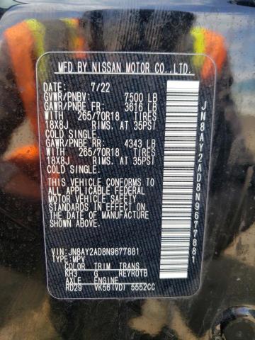 2022 NISSAN ARMADA S - JN8AY2AD8N9677881