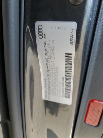2019 AUDI S4 PRESTIG WAUC4AF41KA107280