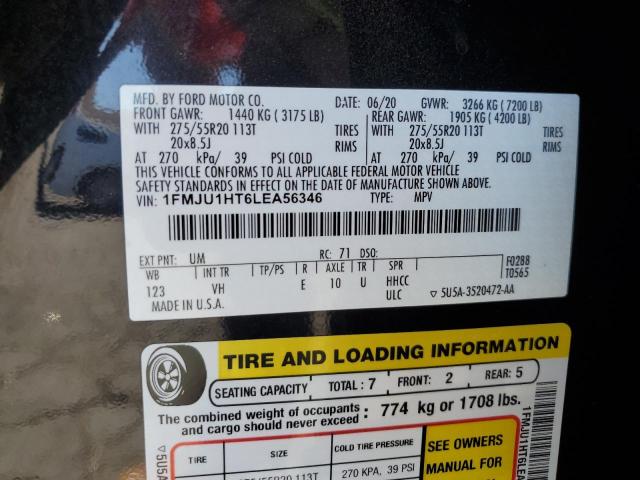 1FMJU1HT6LEA56346 Ford Expedition Xlt