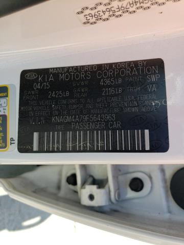 KNAGM4A79F5643963 KIA Optima Lx