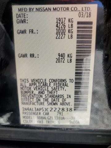 1N4AL3AP5JC222838 Nissan ALTIMA 2.5