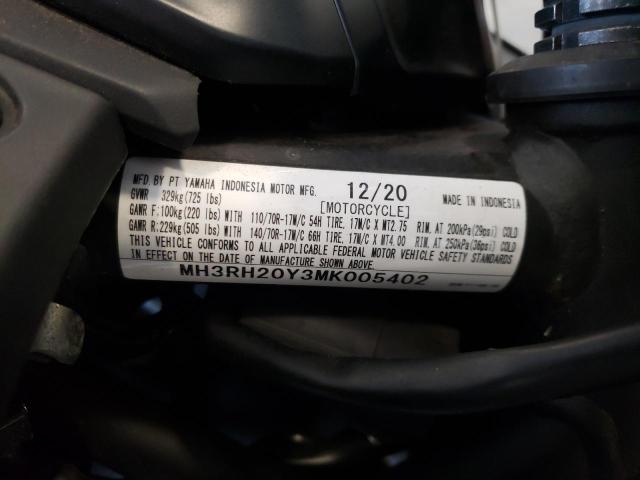 2021 YAMAHA MT-03 MH3RH20Y3MK005402