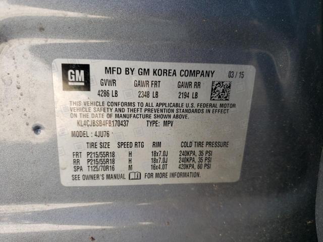 2015 BUICK ENCORE CON - KL4CJBSB4FB170437