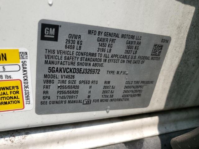 5GAKVCKD3EJ326972 | 2014 BUICK ENCLAVE