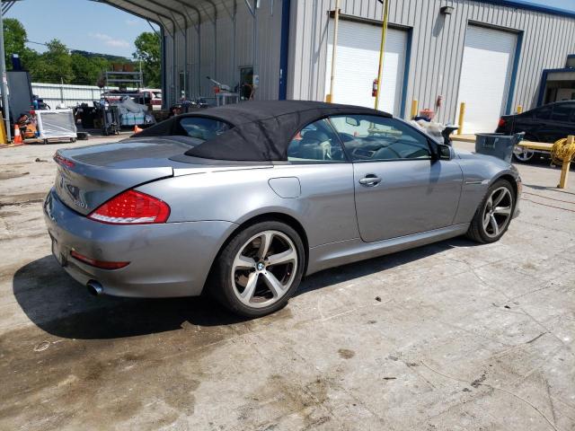 VIN: WBAEB53558CX62980 Auction: COPART Lot: 58624673 Location: TN - NASHVILLE WBAEB53558CX62980 BMW 6 SERIES 2008 GRAY Photo 3