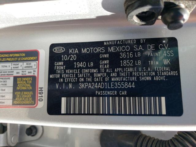 3KPA24AD1LE355844 KIA RIO LX