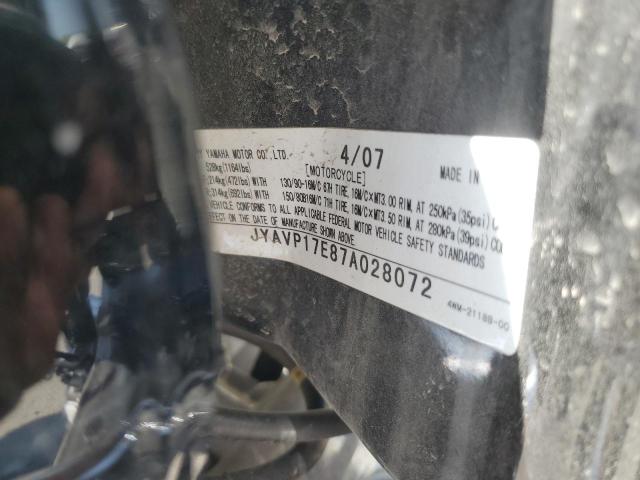 2007 YAMAHA XV1700 A JYAVP17E87A028072