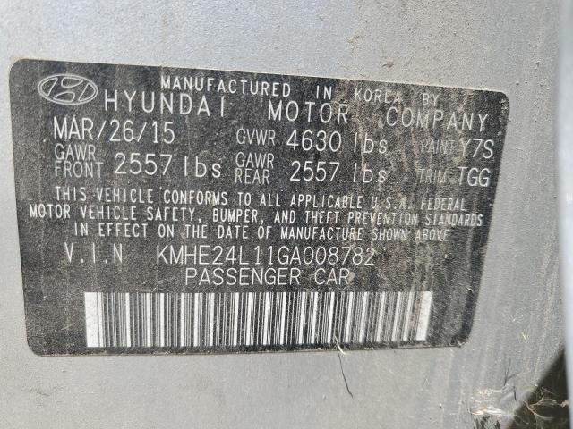 KMHE24L11GA008782 Hyundai SONATA HYBRID
