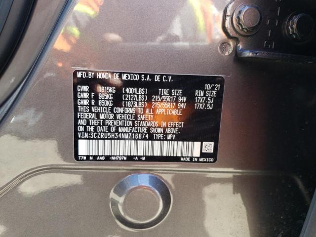 3CZRU5H34NM716874 Honda HR-V LX