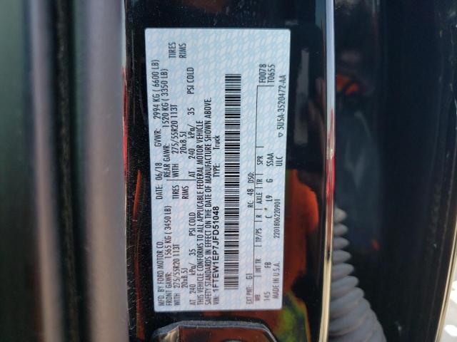 1FTEW1EP7JFD51048 Ford F150 Supercrew