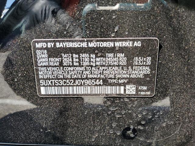 5UXTS3C52J0Y96544 BMW X3 Xdrivem40i
