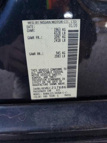 1N4BL4EV8LC217686 Nissan ALTIMA SL