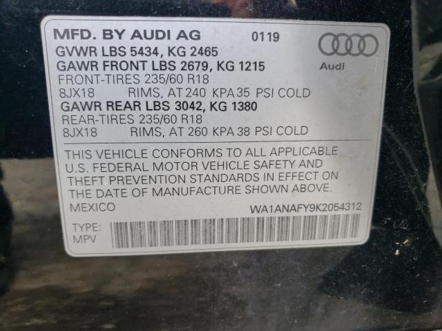 WA1ANAFY9K2054312 2019 AUDI Q5 - Image 13