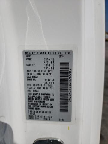 3N6CM0KN1GK692201 Nissan NV200 2.5S