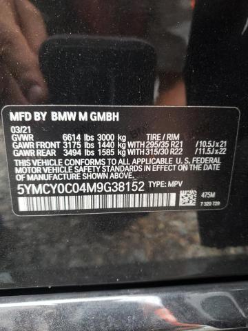 VIN 5YMCY0C04M9G38152 2021 BMW X6, M no.12