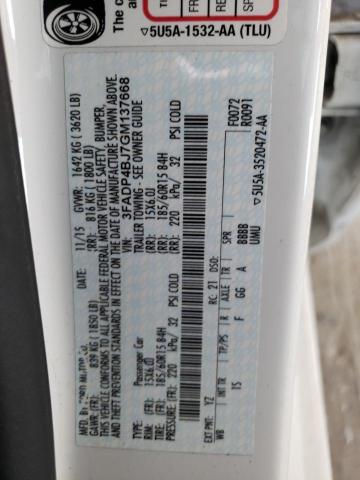 2016 FORD FIESTA 3FADP4BJ7GM137668