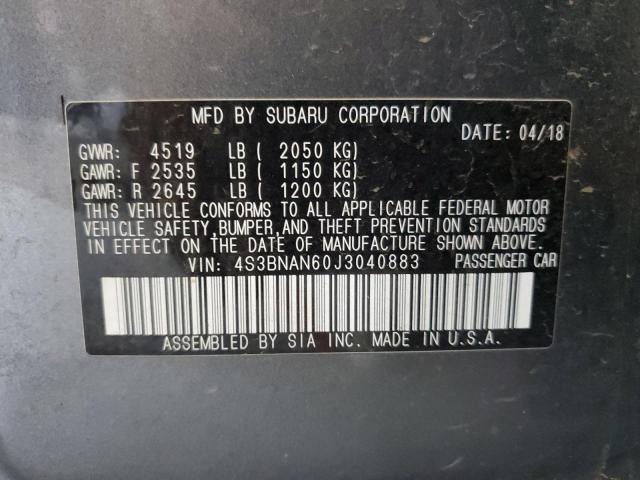 4S3BNAN60J3040883 Subaru Legacy 2.5i Limited