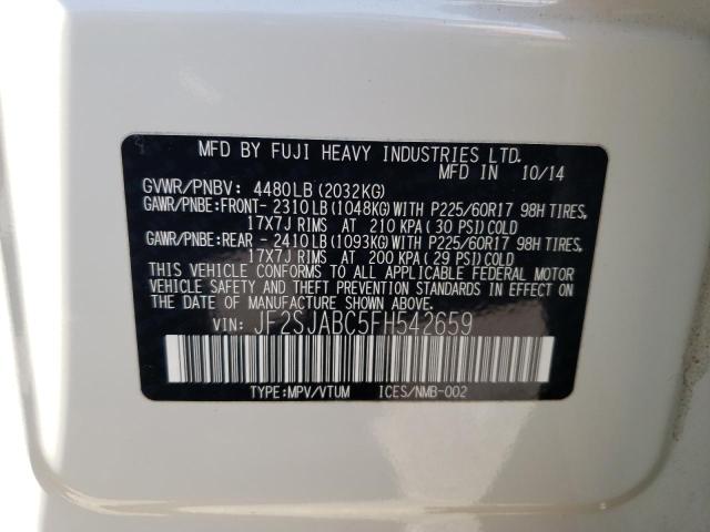 JF2SJABC5FH542659 Subaru Forester 2.5i