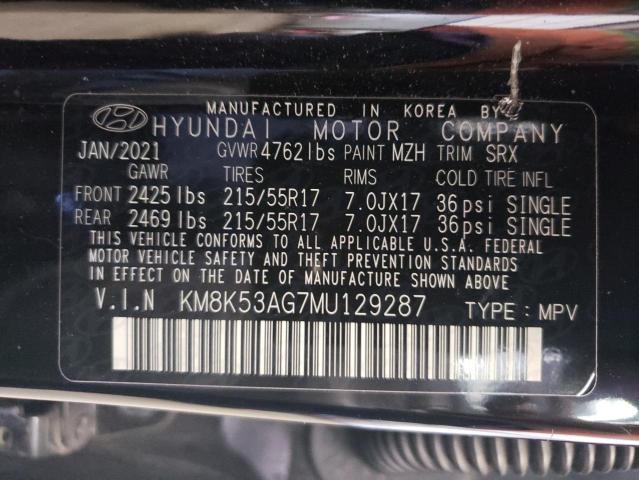 2021 HYUNDAI KONA ULTIM - KM8K53AG7MU129287