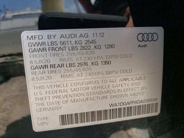 VIN WA1DGAFP6DA039595 2013 Audi Q5, Premium Plus no.13