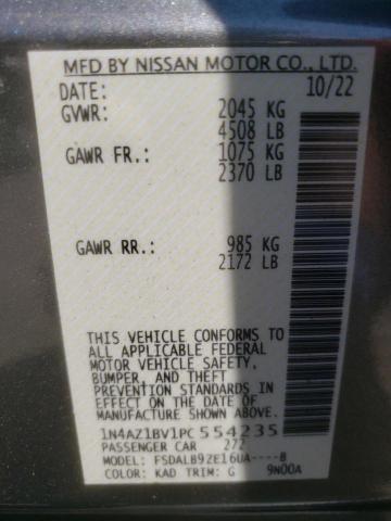 1N4AZ1BV1PC554235 Nissan LEAF S