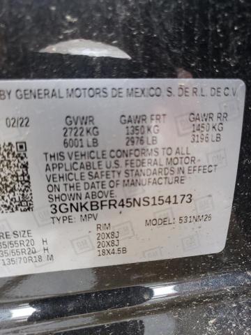 2022 CHEVROLET BLAZER PRE - 3GNKBFR45NS154173