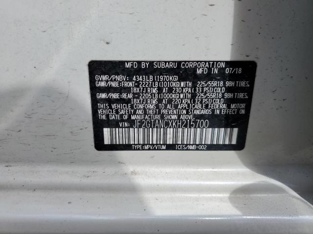 JF2GTANCXKH215700 Subaru Crosstrek Limited