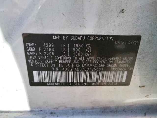 4S3GTAB67L3725501 Subaru Impreza